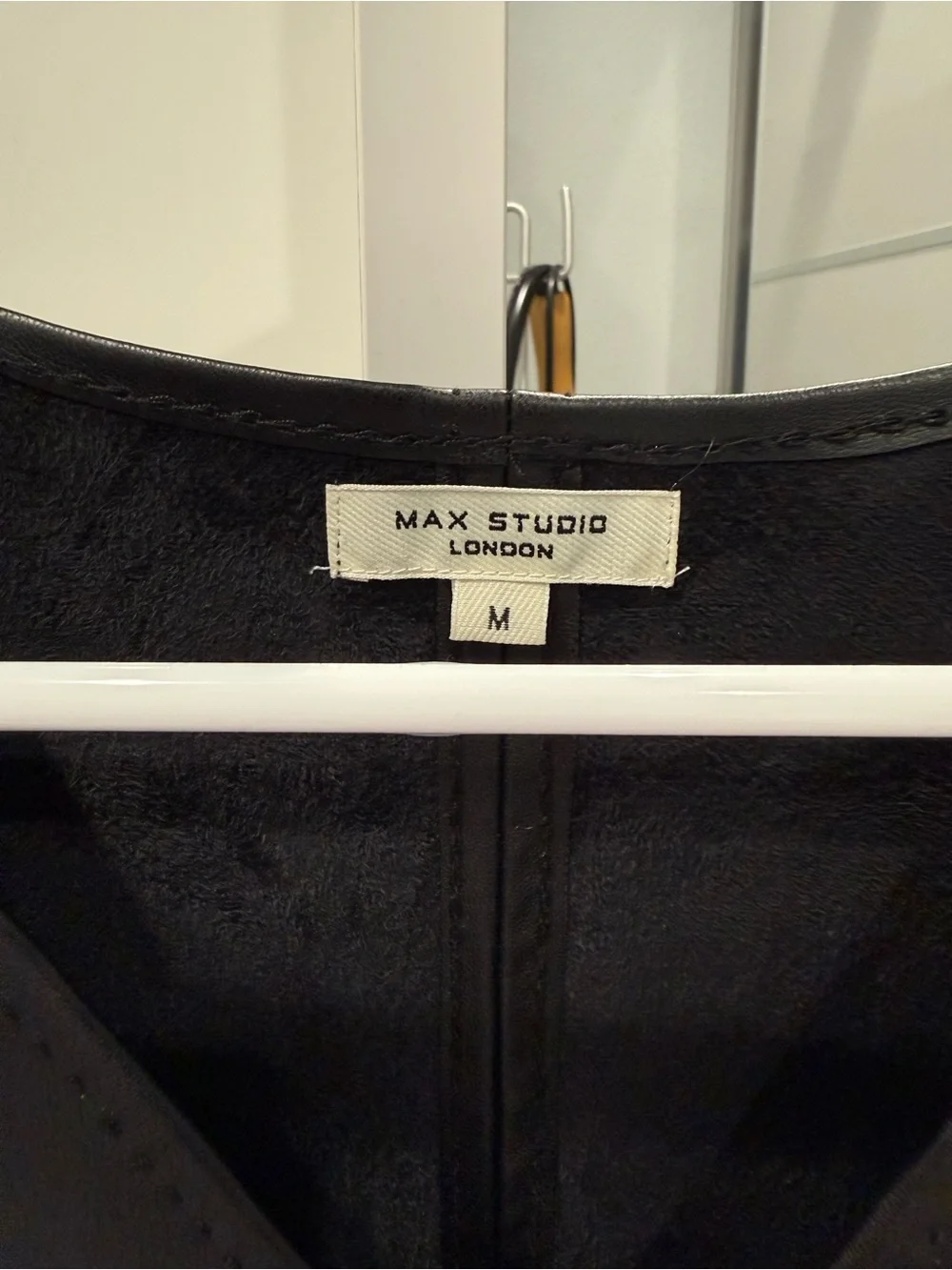 Max Studio Black Faux-Leather Dress - Picture 3 of 3